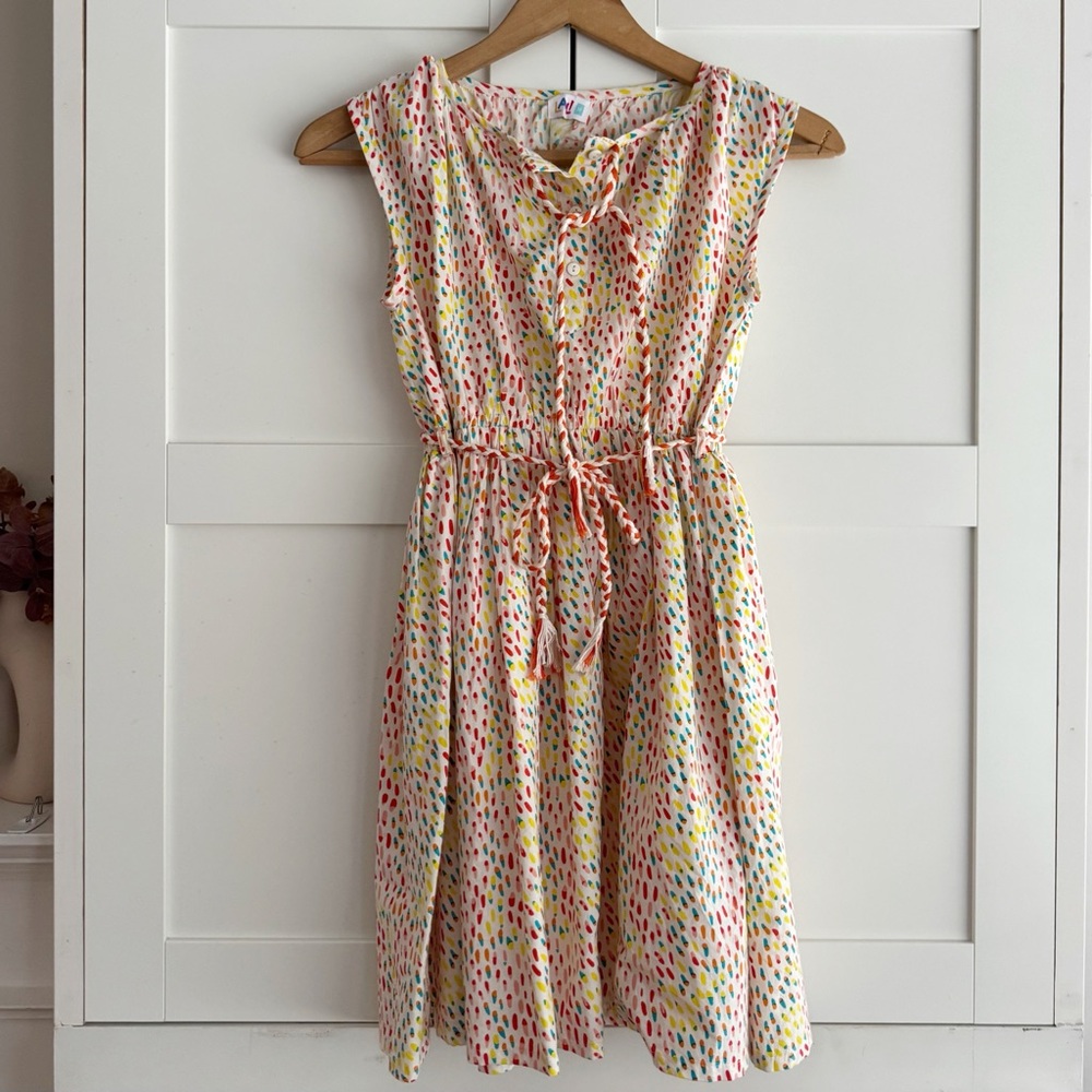 Lali Girls Dress Multicolor Confetti Dot